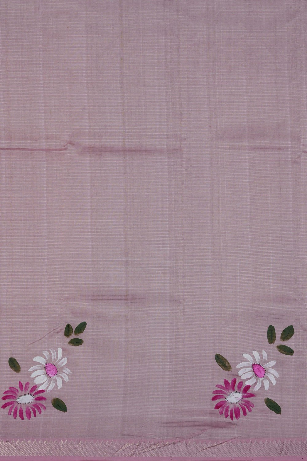 Image of Pink Mangalagiri Silk Saree