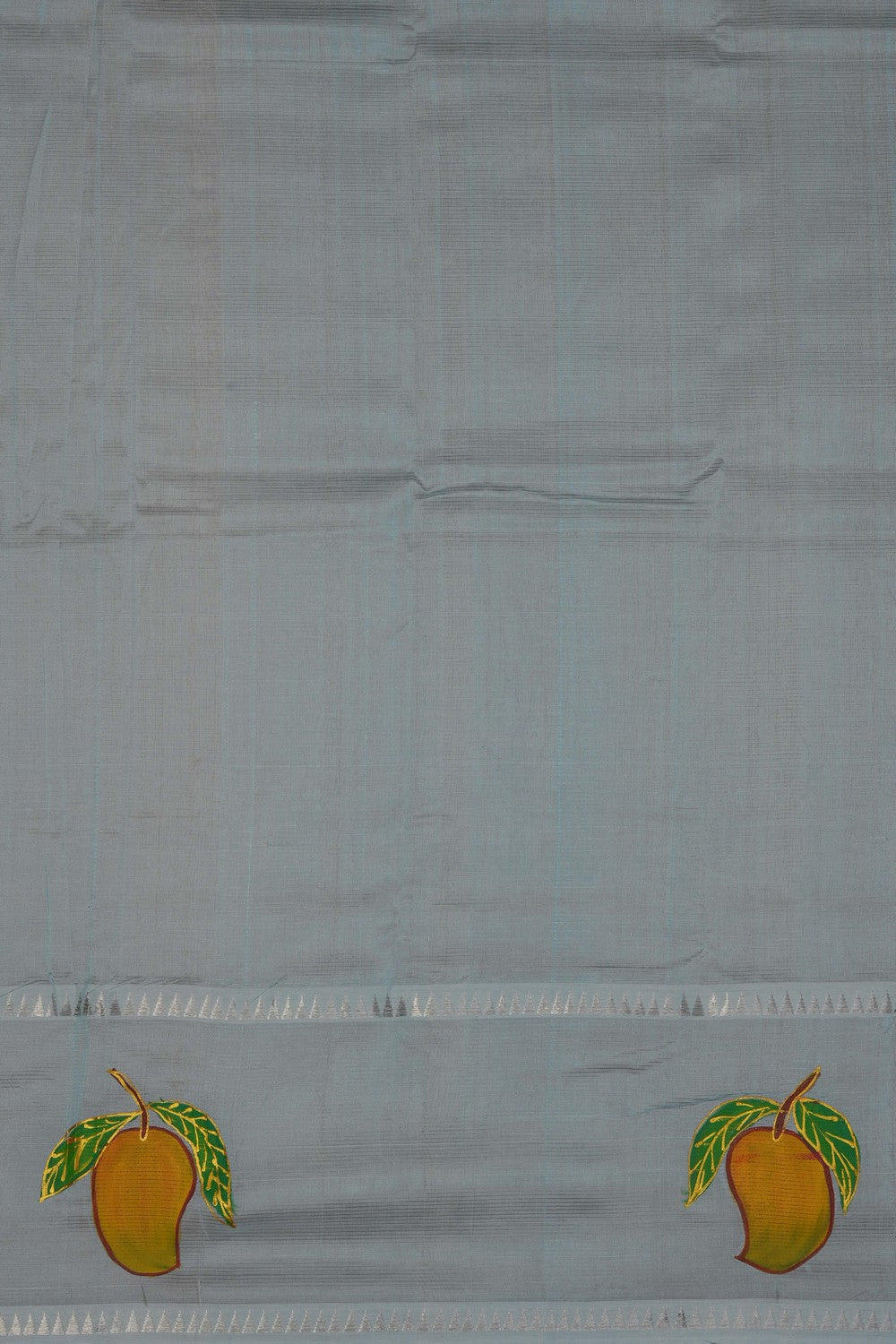 Image of Sky-Blue Mangalagiri Silk Saree