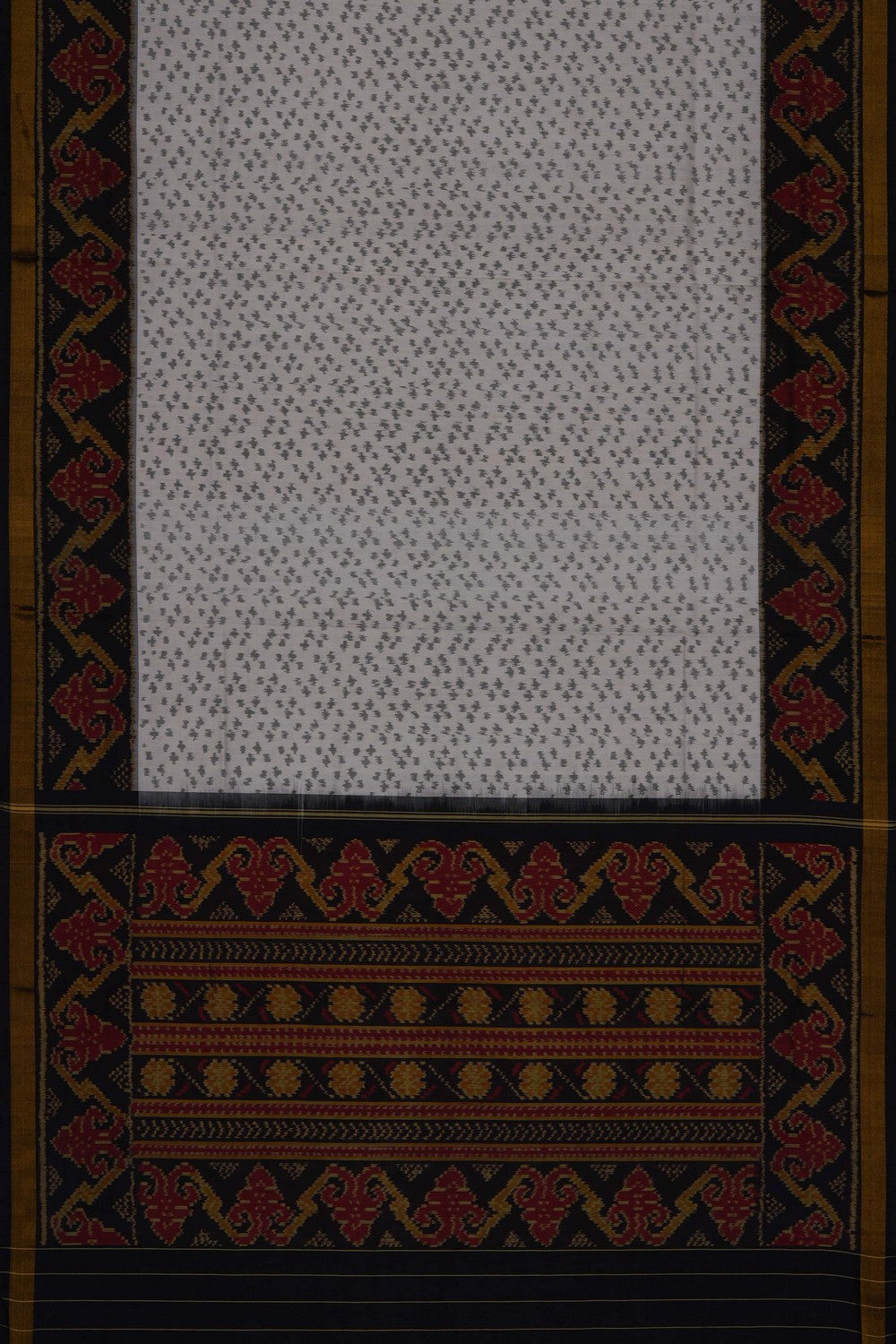 Image of White Rajkot Silk Saree