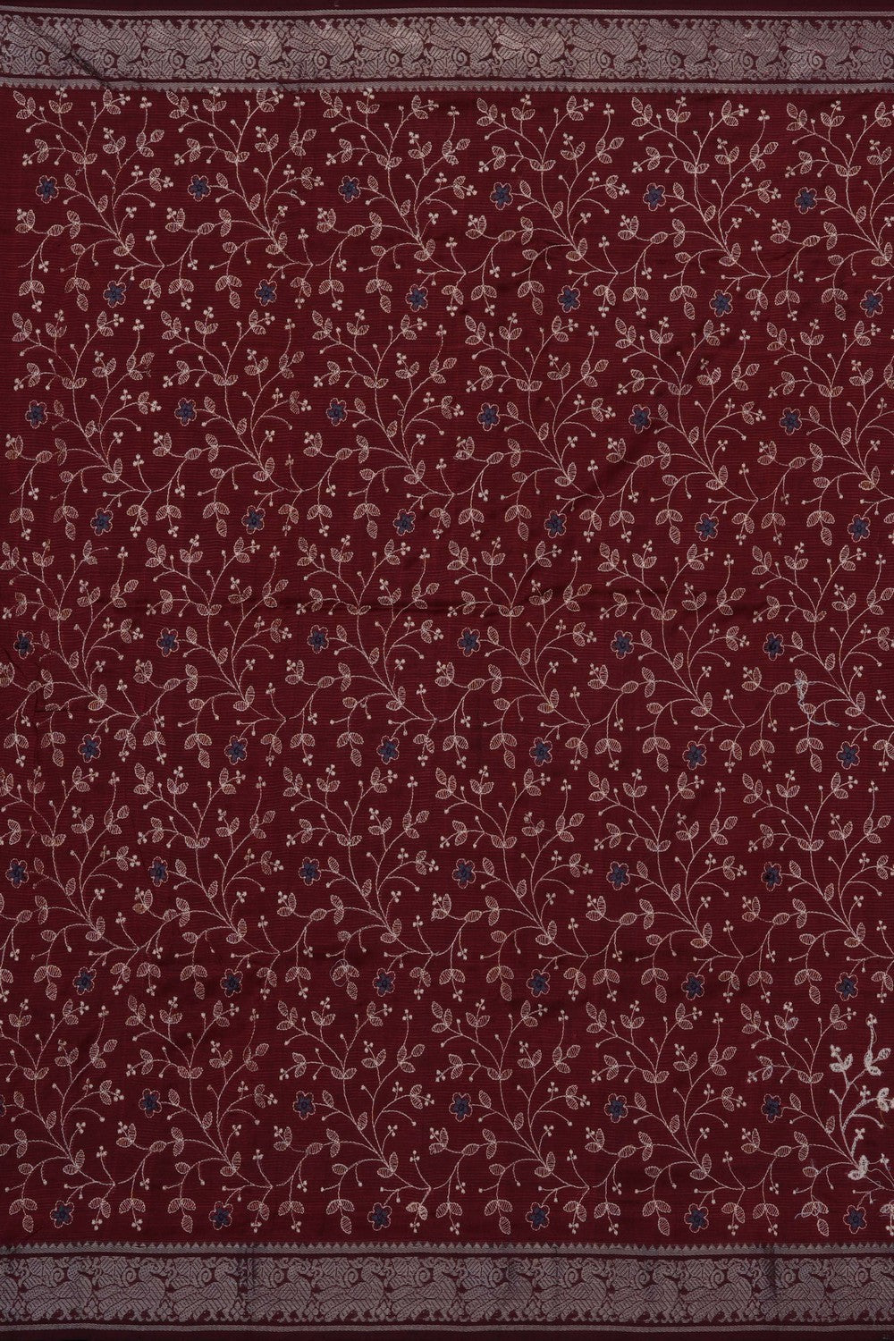 Image of Mangalgiri Embroidery Unstitched Suit Set Fabric (3 Pcs Set)