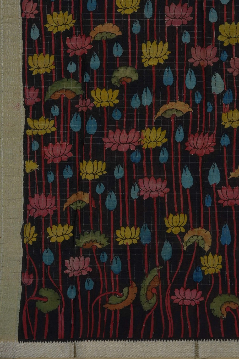 Image of Kalamkari Hand-Painted Dupatta
