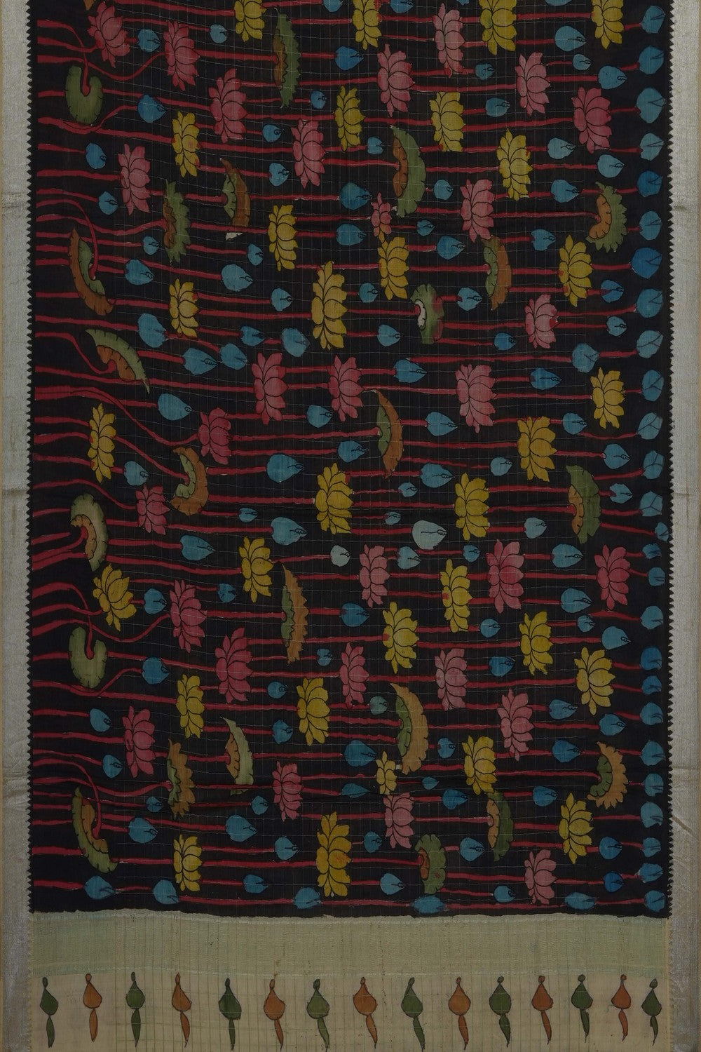 Image of Kalamkari Hand-Painted Dupatta