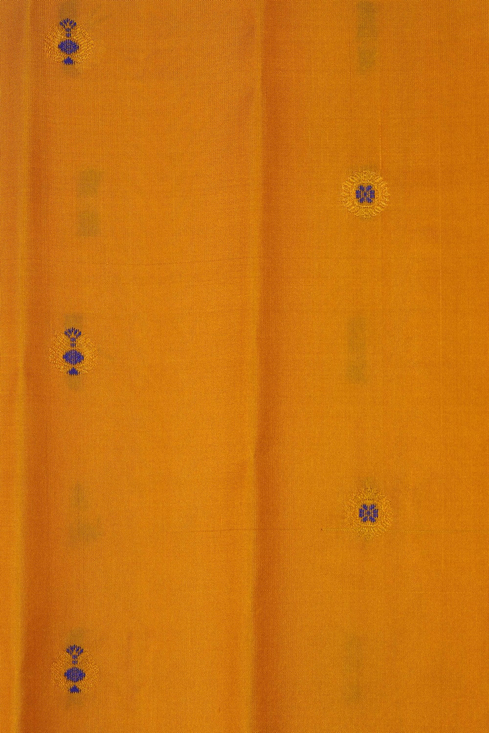 Image of Yellow Gadwal Silk Saree