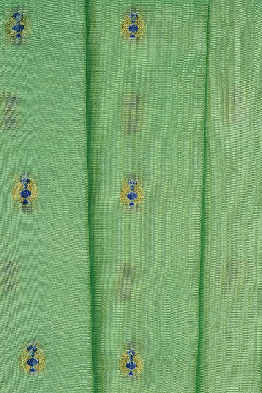 Image of Green Gadwal Silk Saree
