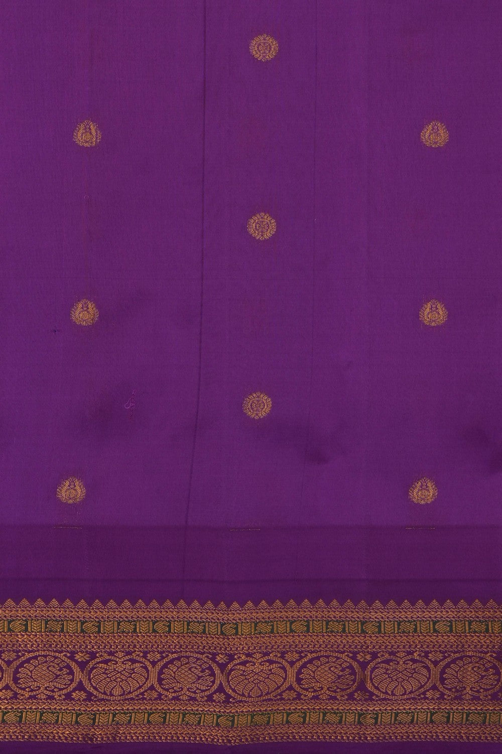 Image of Purple Gadwal Silk Saree