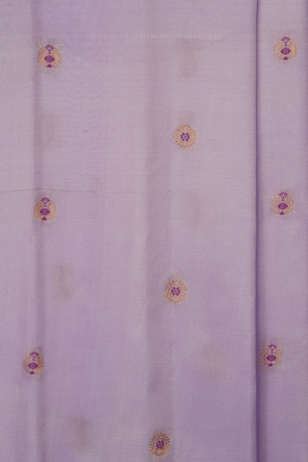 Image of Lavender-purple Gadwal Silk Saree