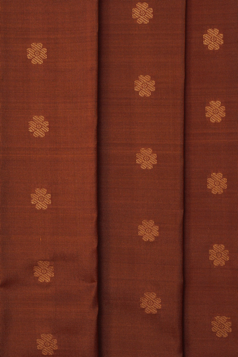 Image of Brown Gadwal Silk Saree