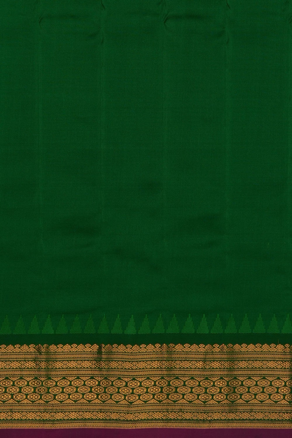 Image of Brown Gadwal Silk Saree
