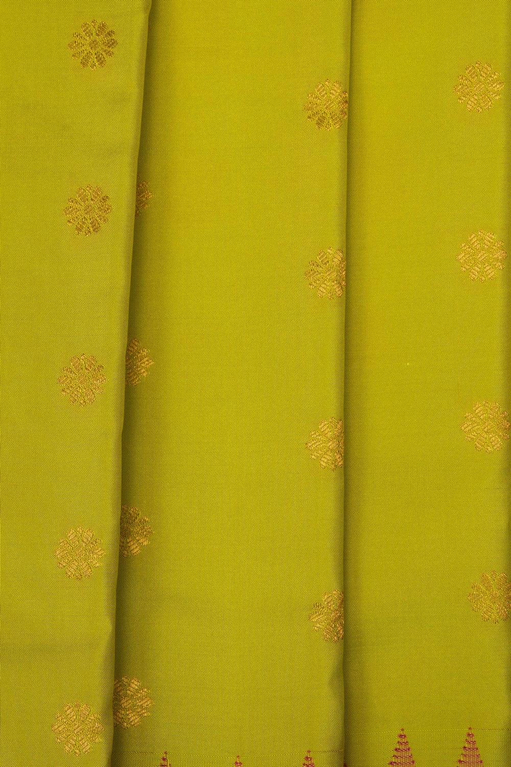 Image of Spring Green Gadwal Silk Saree