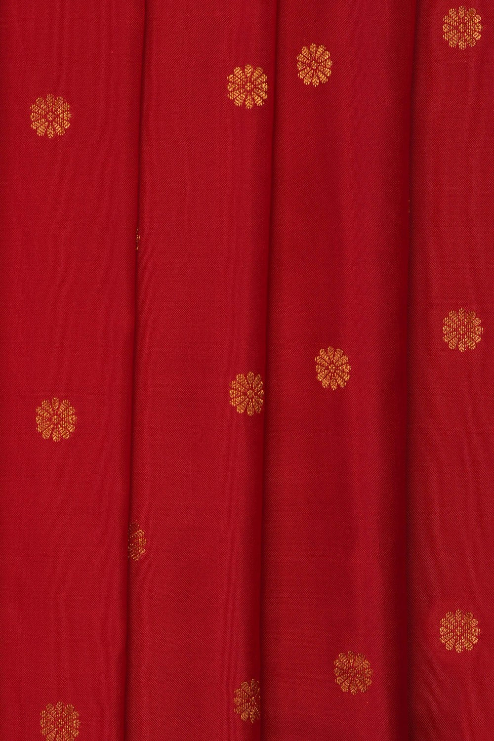 Image of Red Gadwal Silk Saree