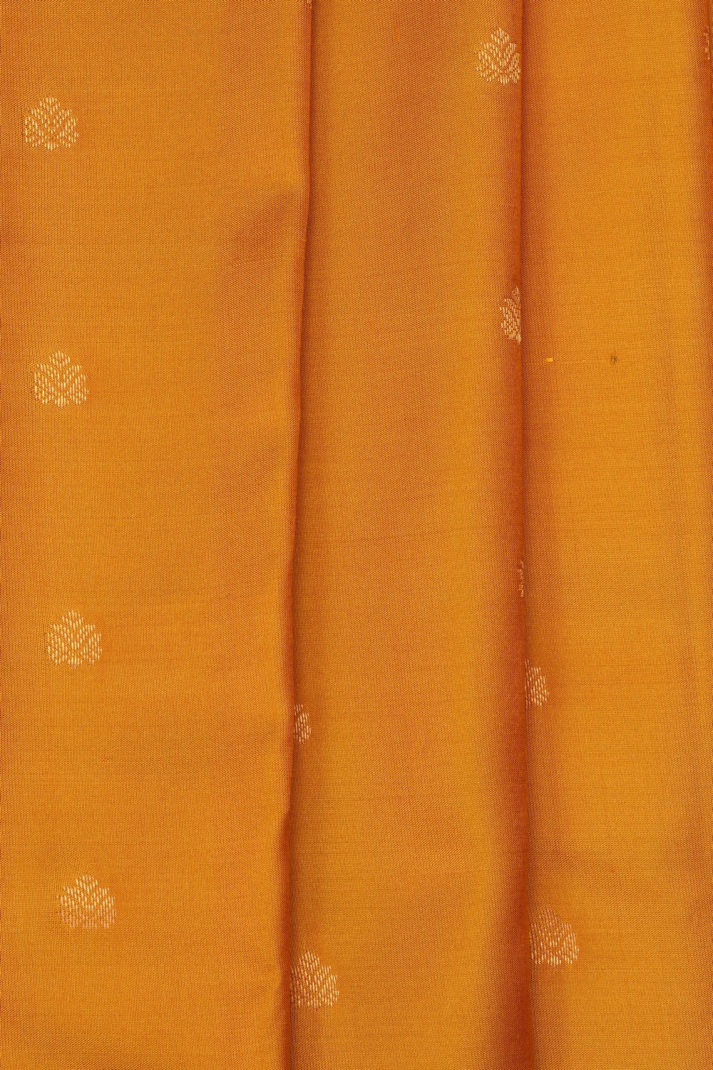 Image of Yellow Gadwal Silk Saree