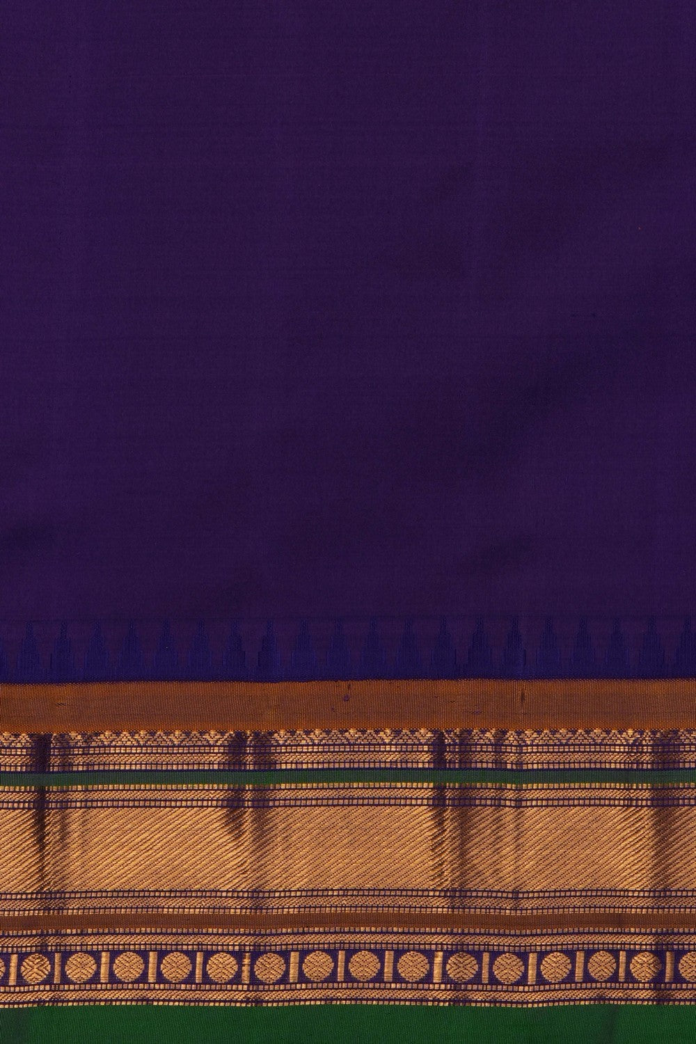 Image of Peach Gadwal Silk Saree