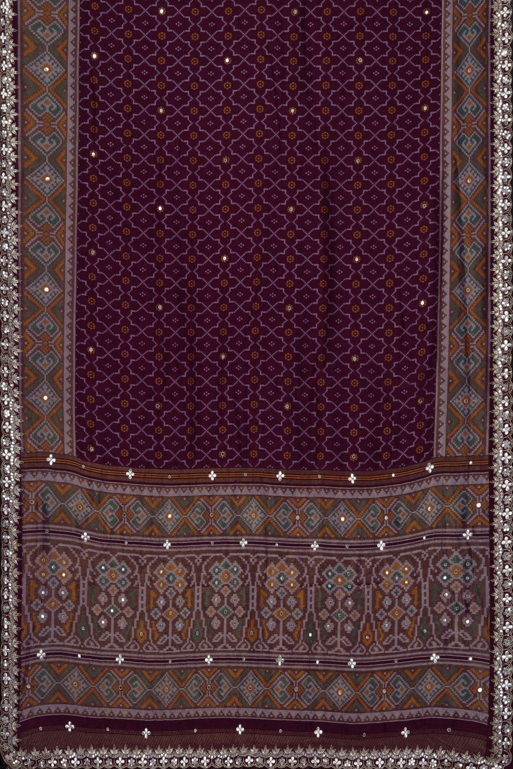 Image of A Fusion Embroidered Saree
