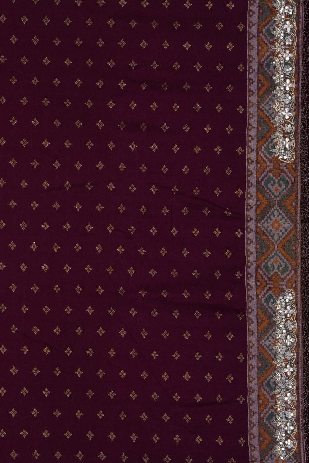 Image of A Fusion Embroidered Saree