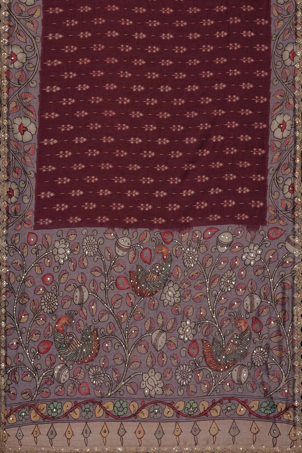 Image of A Fusion Embroidered Saree