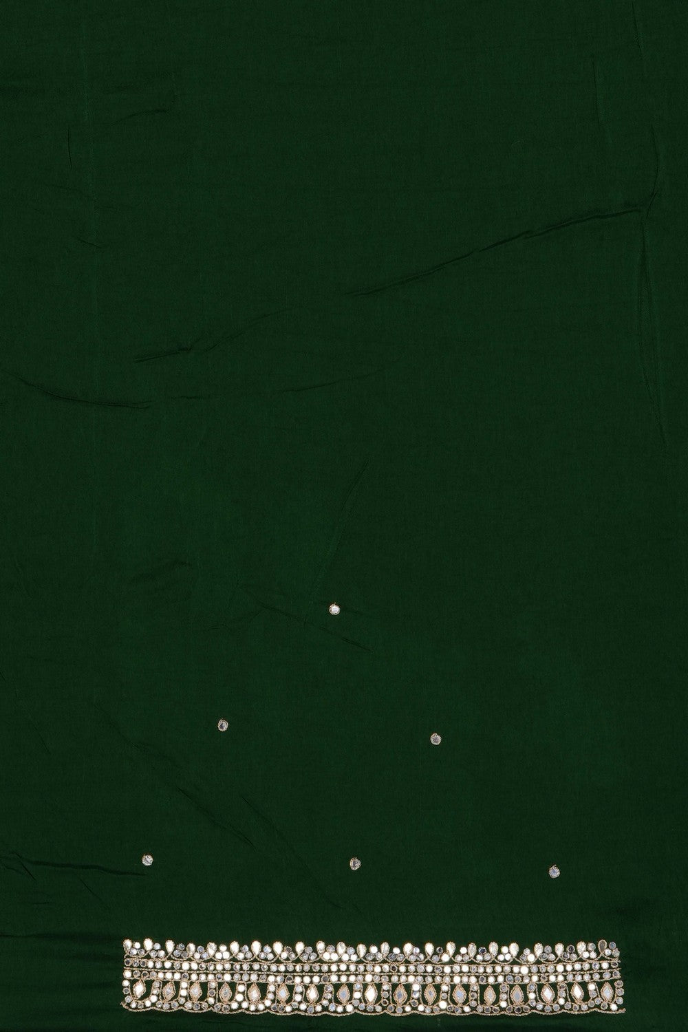 Image of A Green Embroidered Saree