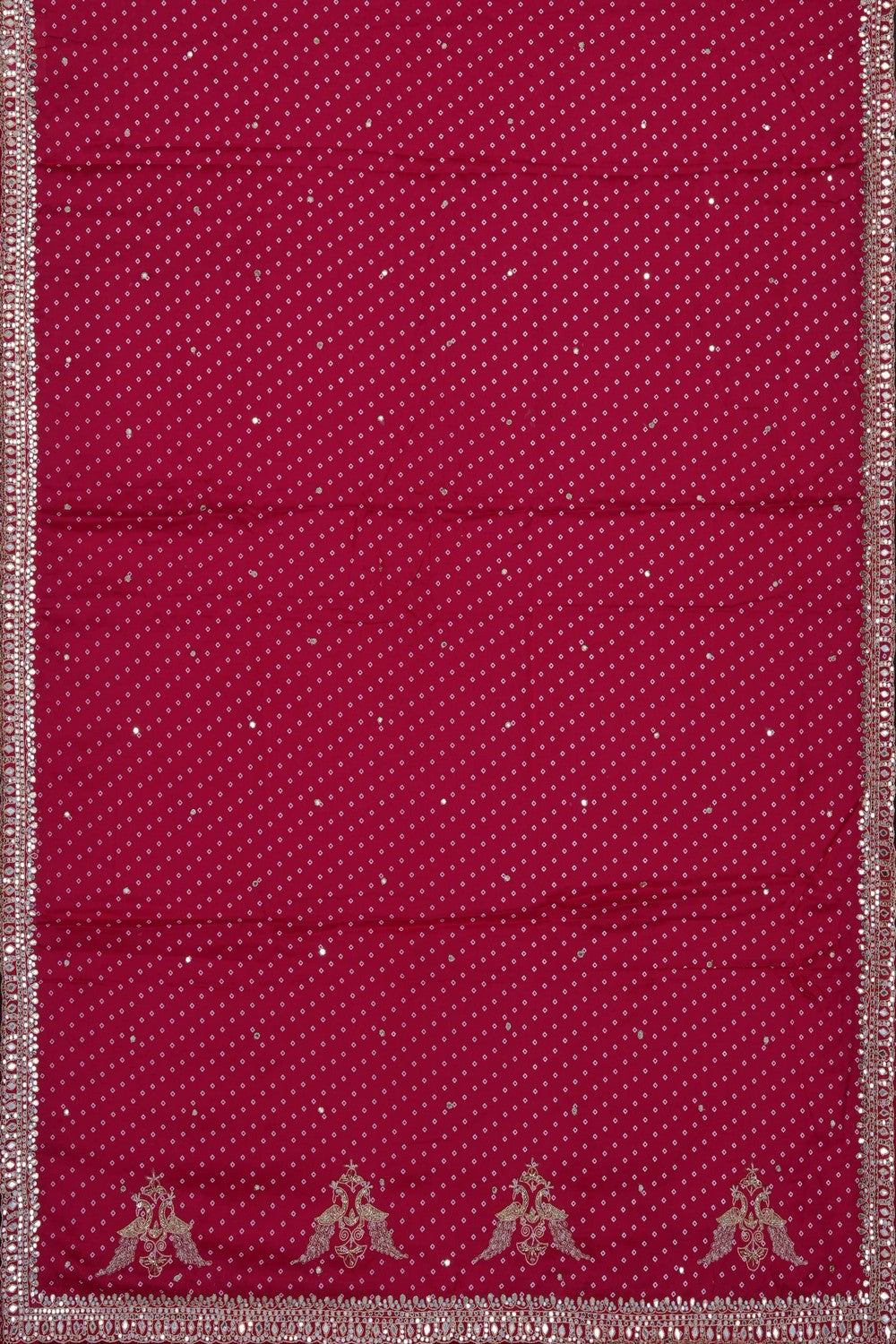 Image of A Pink Embroidered Saree