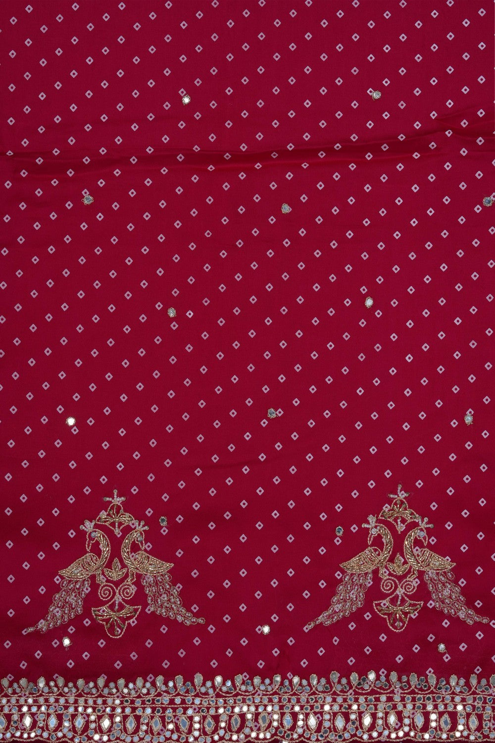 Image of A Pink Embroidered Saree