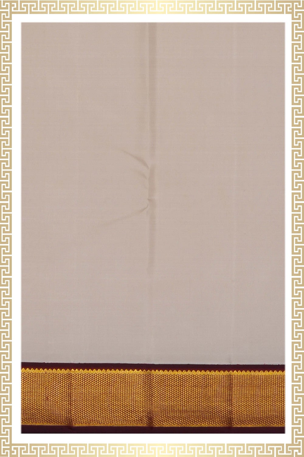 Image of Arani Silk Dhoti With Kanduva (8 X 4) 2 PCS Set