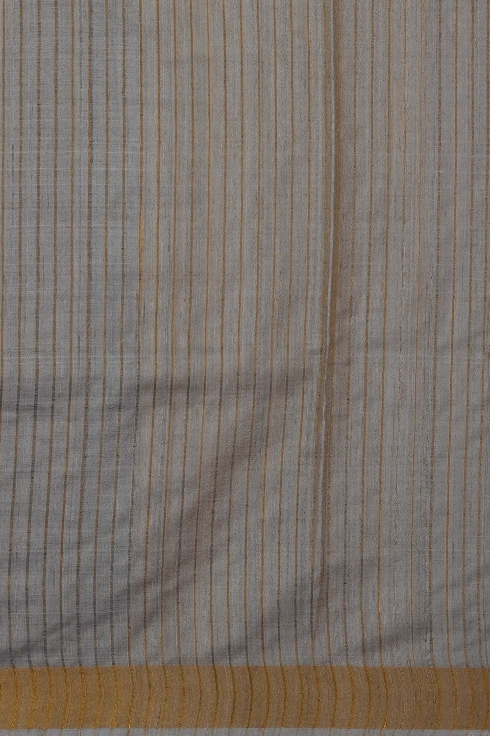 Image of Off-White Desi Tussar Silk Saree