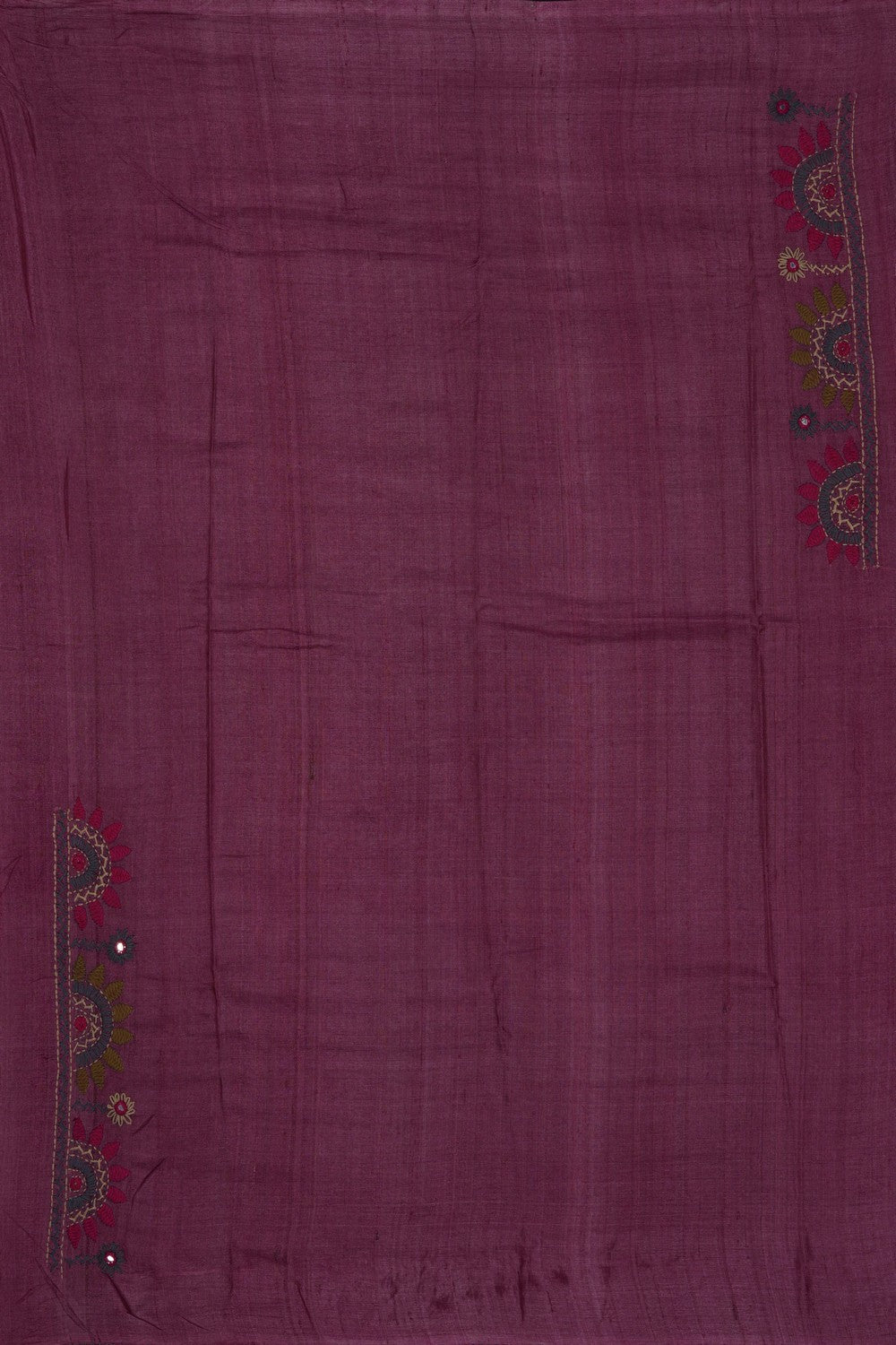 Image of Off-White Desi Tussar Silk Saree
