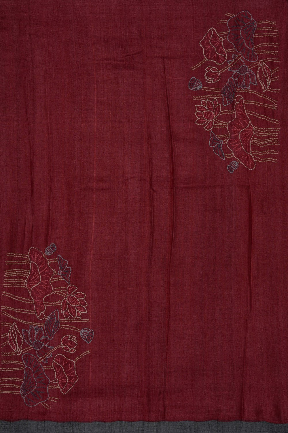Image of Off-White Desi Tussar Silk Saree