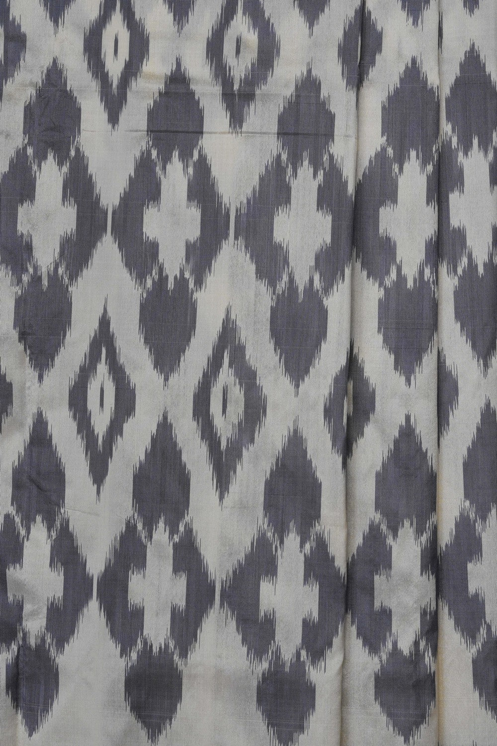 Image of Cream Pochampally Ikat Silk Saree