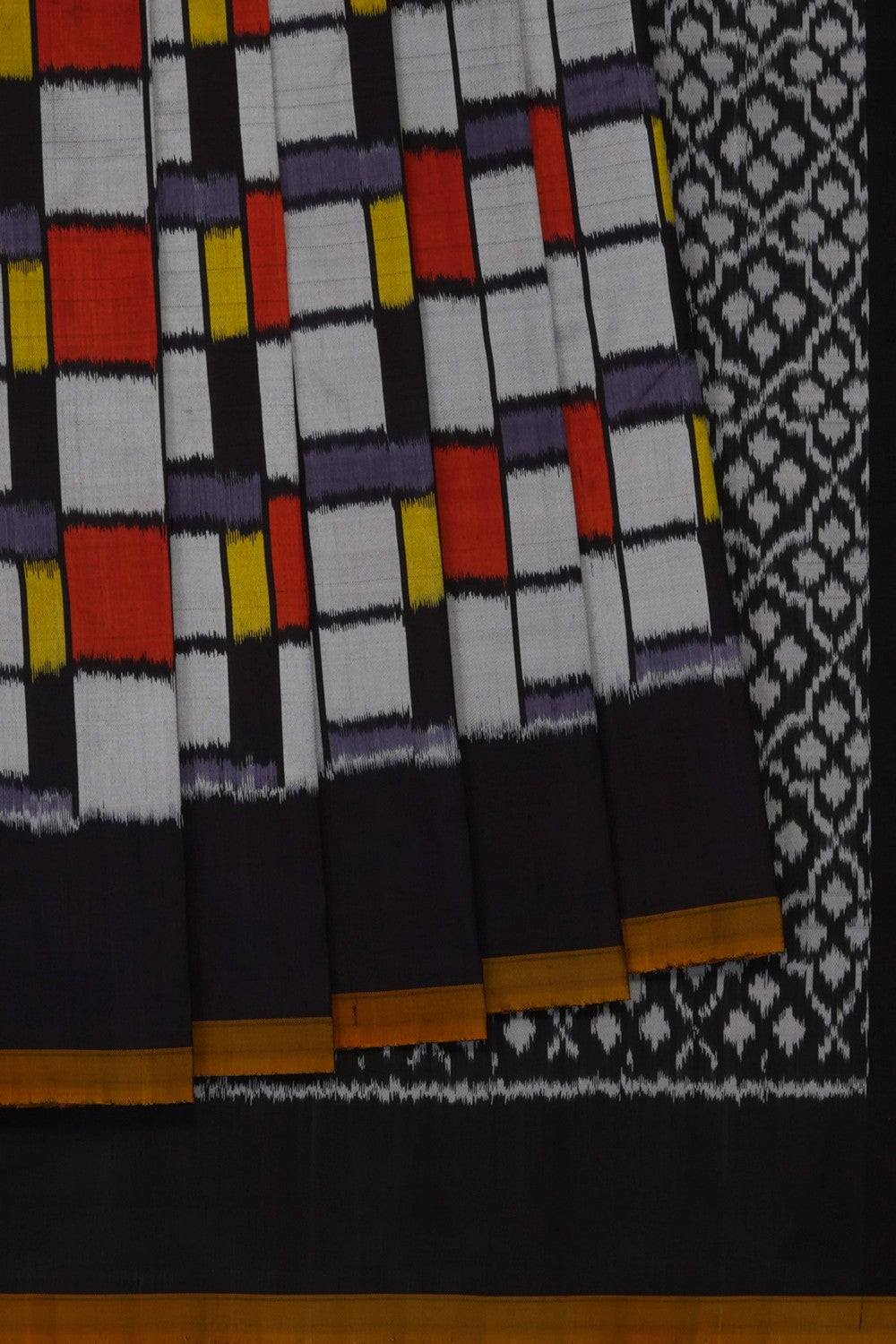 Image of Pochampally Ikat Silk Saree