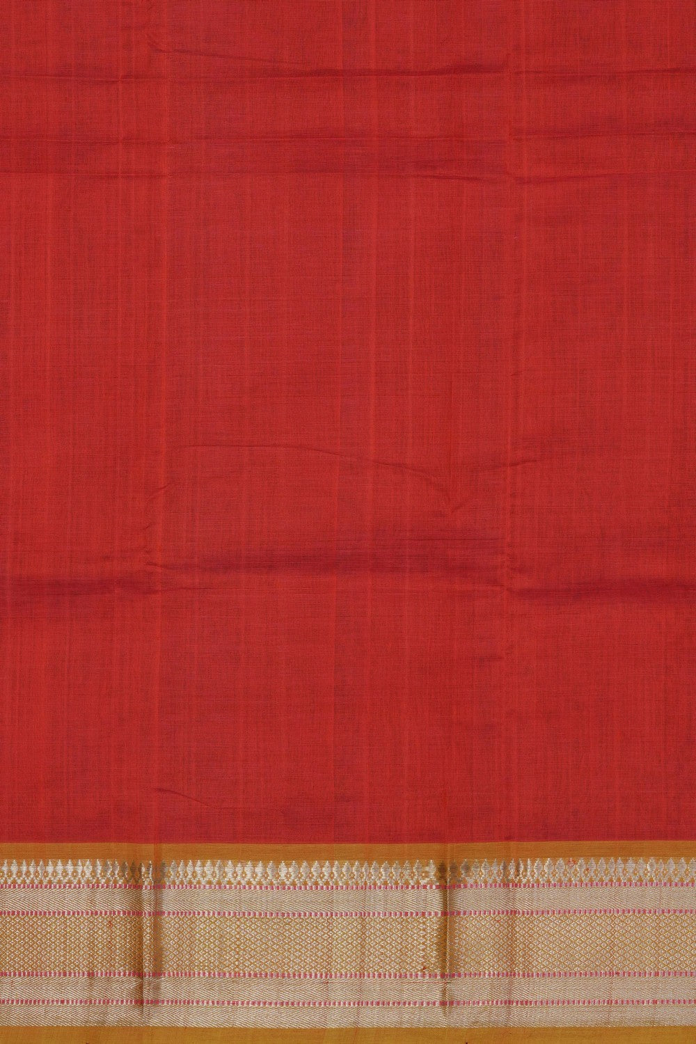 Image of Red Mangalgiri Saree