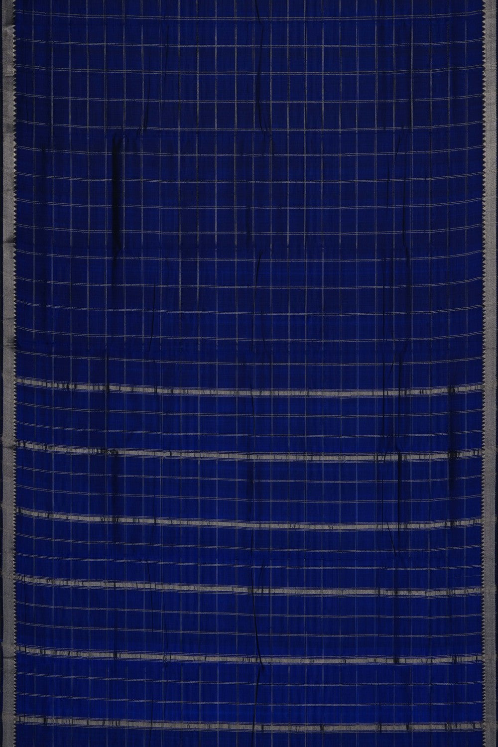Image of Indigo Blue Mangalgiri Saree