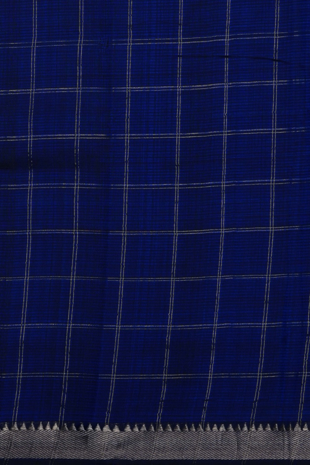 Image of Indigo Blue Mangalgiri Saree