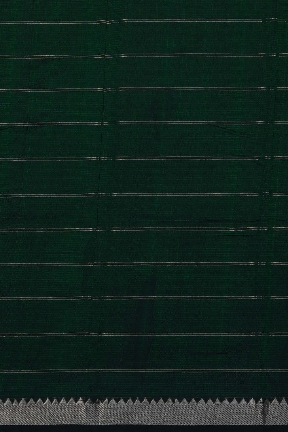 Image of Bottle-Green Mangalgiri Saree
