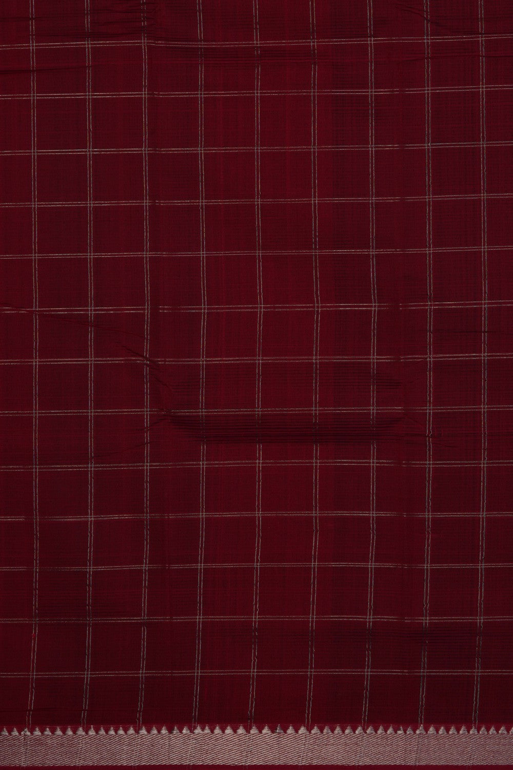 Image of Red Mangalgiri Saree