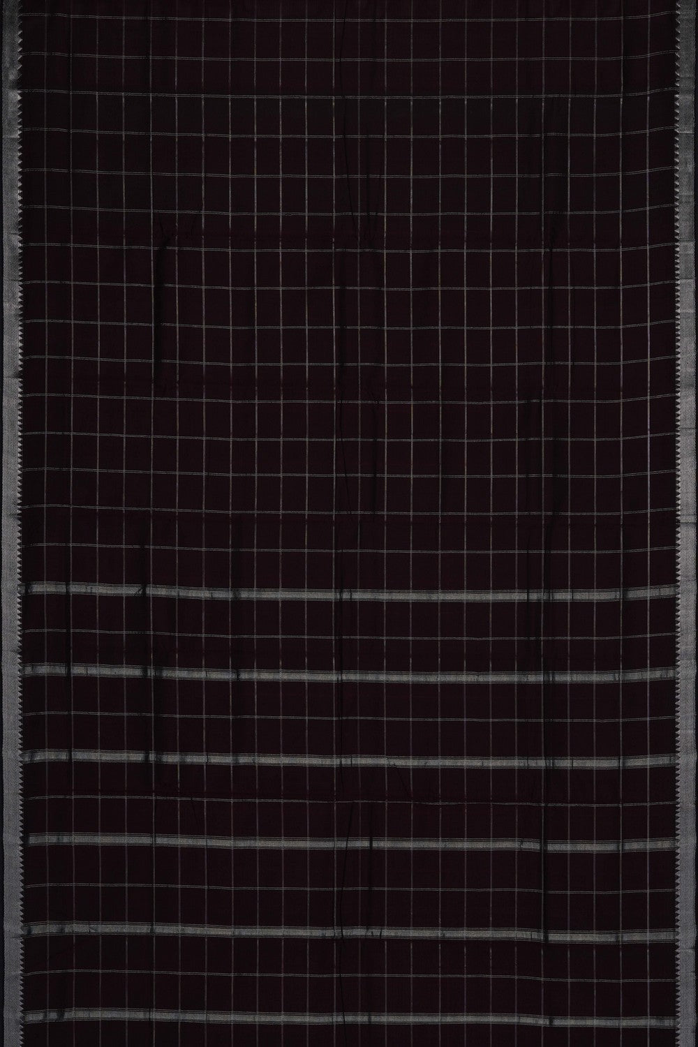 Image of Brown Mangalgiri Saree