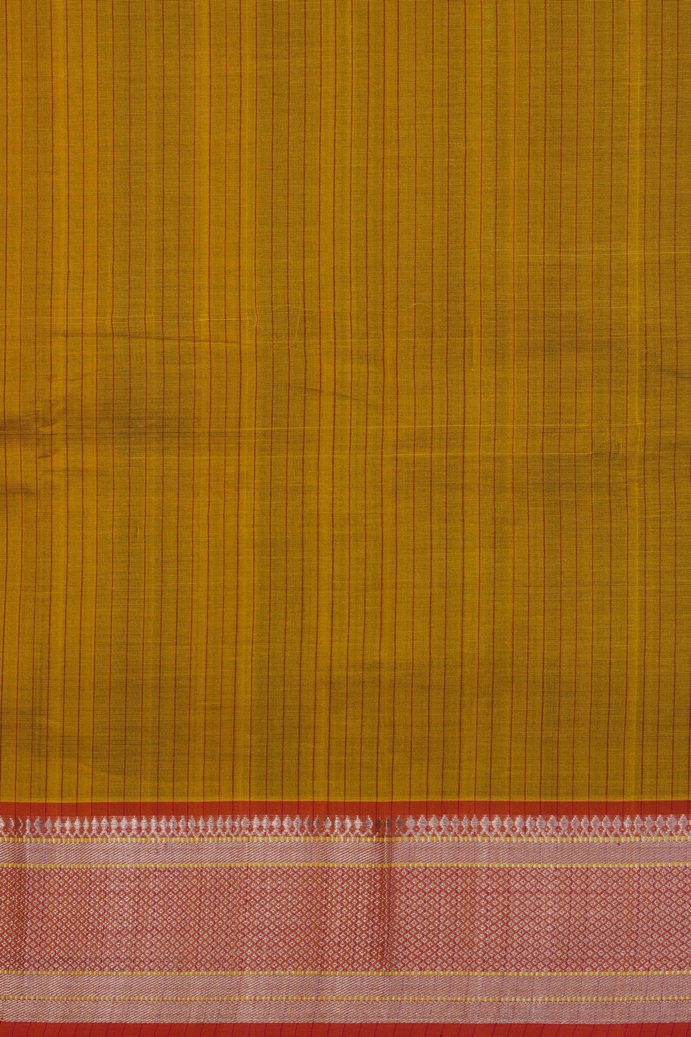 Image of Yellow Mangalgiri Saree