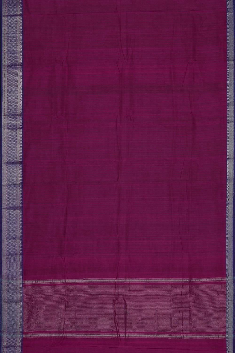 Image of Magenta-Pink Mangalgiri Saree