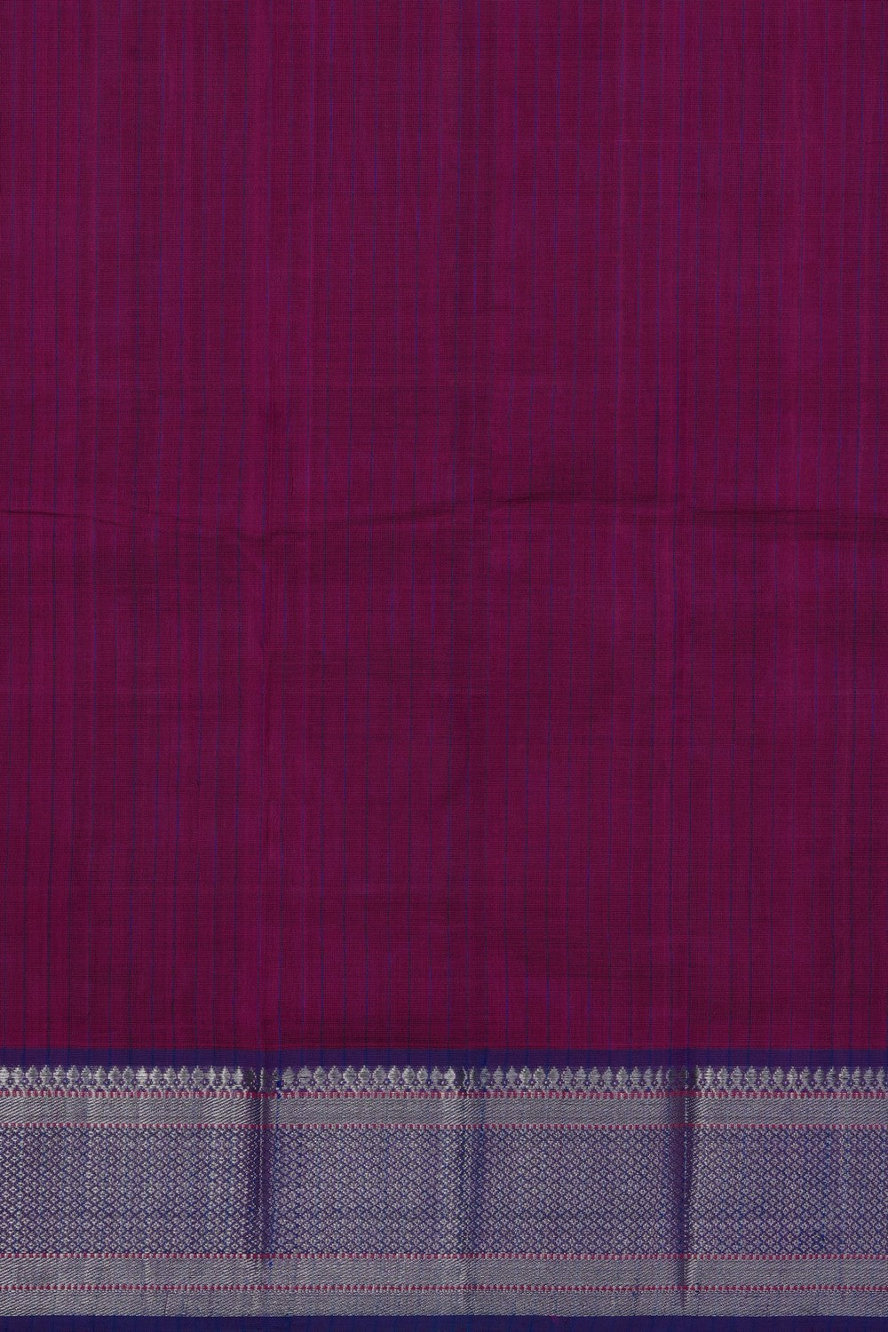 Image of Magenta-Pink Mangalgiri Saree