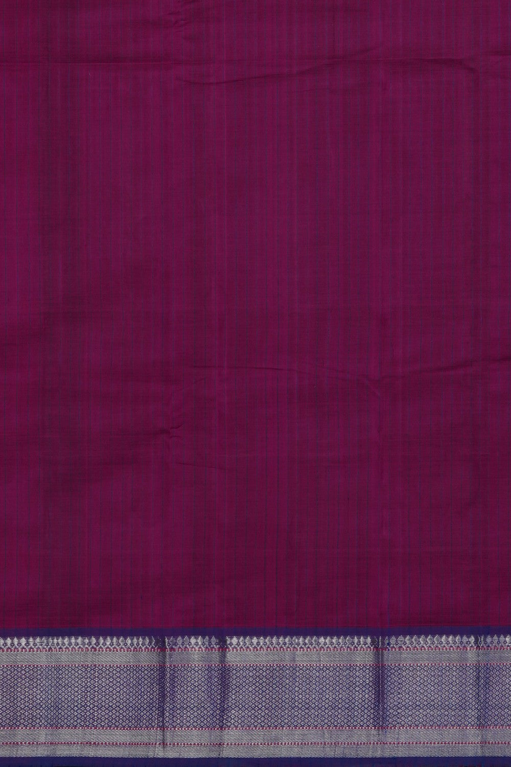 Image of Magenta-Pink Mangalgiri Saree