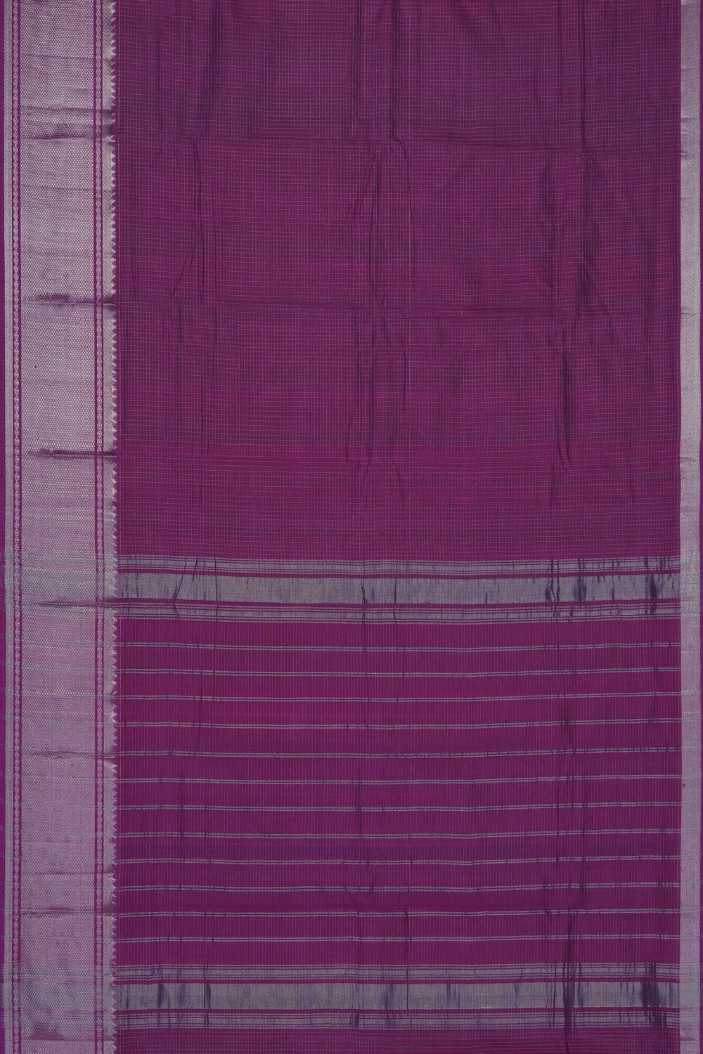 Image of Magenta Mangalgiri Saree