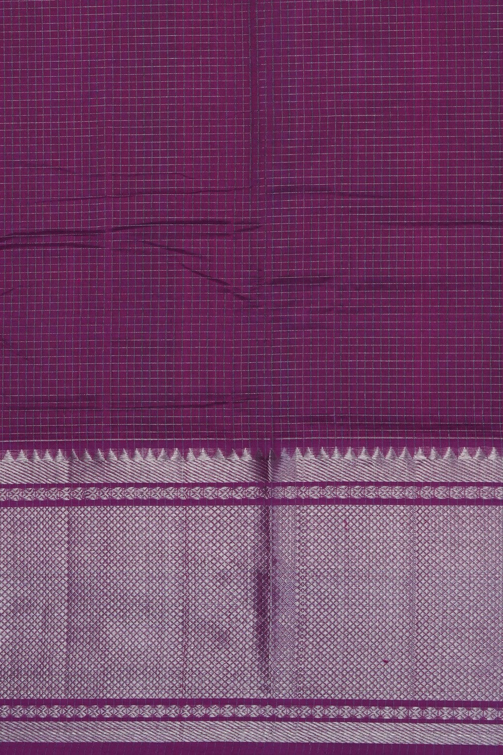 Image of Magenta Mangalgiri Saree