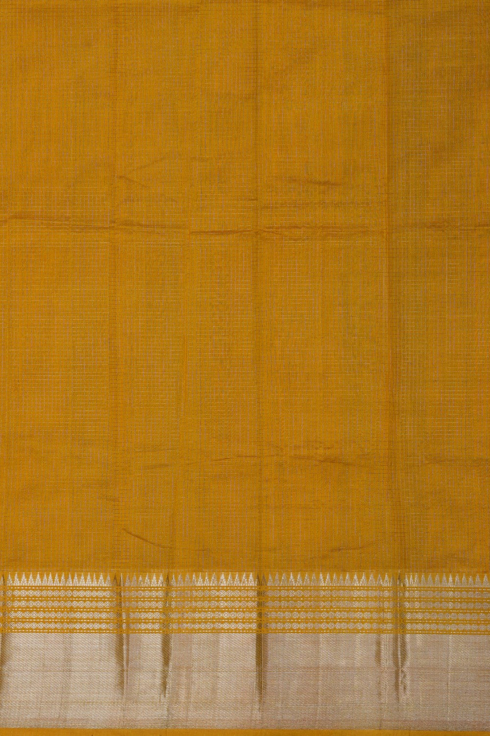 Image of Yellow Mangalgiri Saree