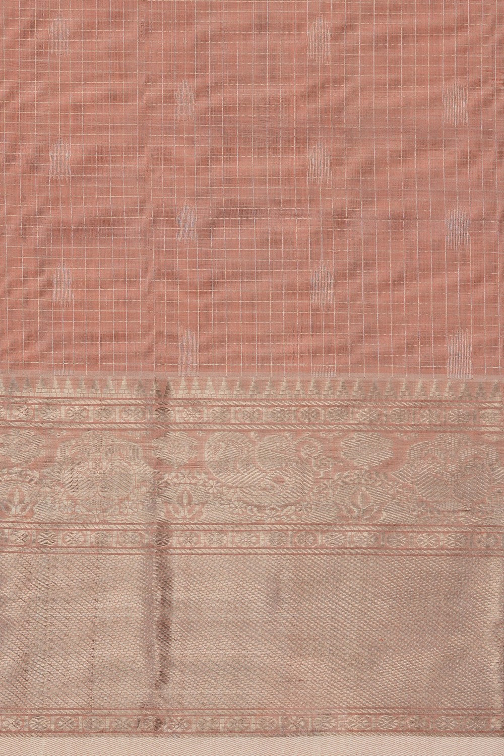 Image of Peach Mangalgiri Saree