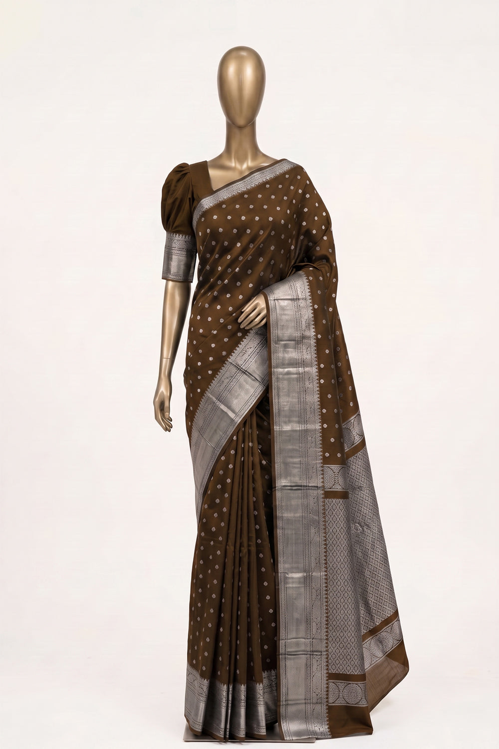 Image of Heena-Green Mangalgiri Saree