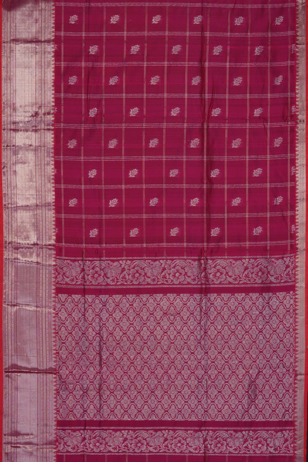 Image of Pink Mangalgiri Saree