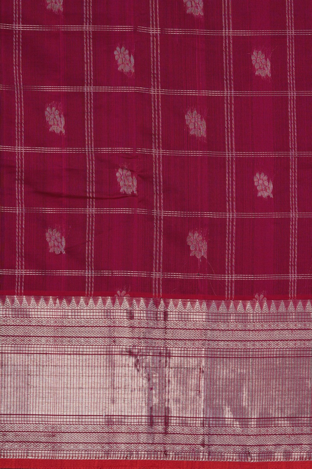 Image of Pink Mangalgiri Saree