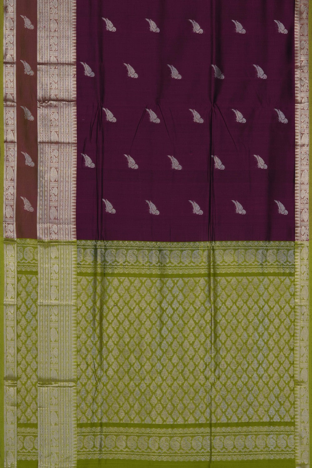 Image of Violet Mangalgiri Saree