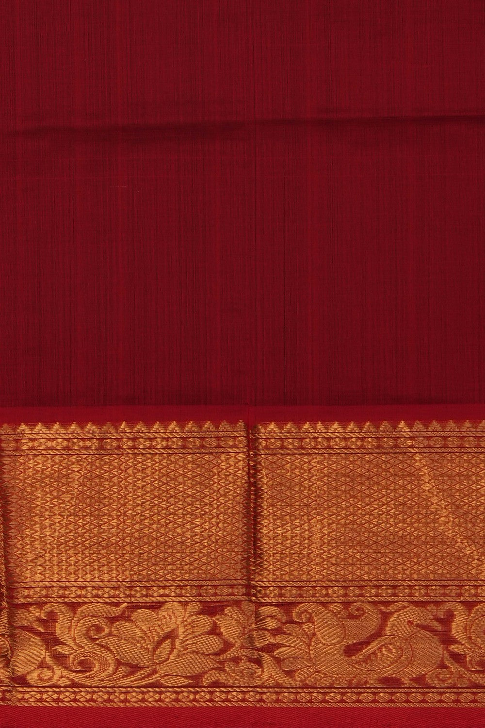 Image of Red Mangalgiri Saree