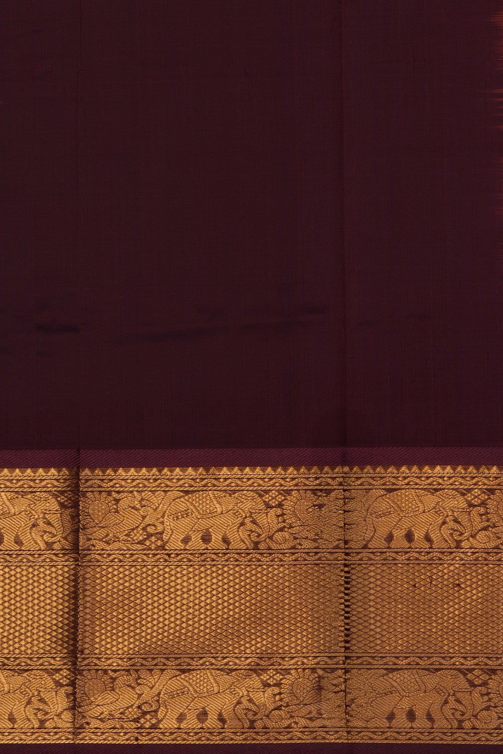 Image of Orange Mangalgiri Saree
