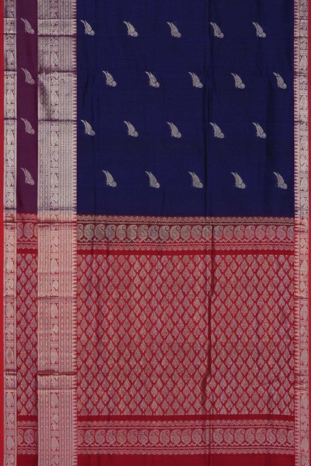Image of Purple Mangalgiri Saree