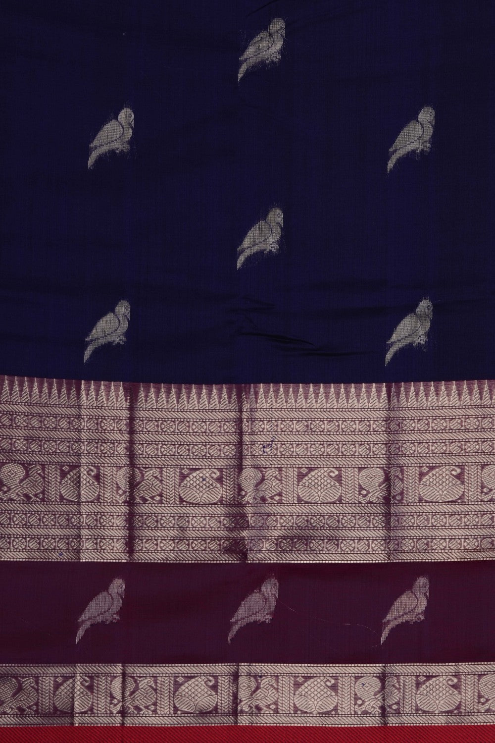 Image of Purple Mangalgiri Saree